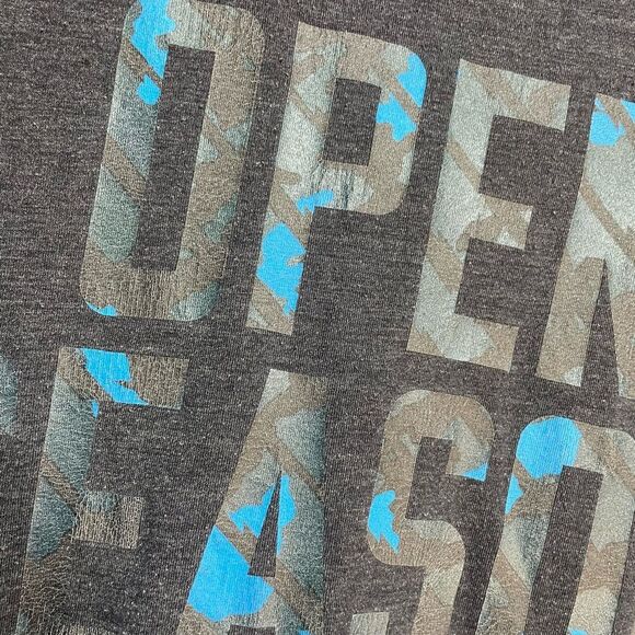5 for $25🔥Under Armour "Open Season" Grey Short Sleeve T-Shirt Medium - Picture 3 of 7